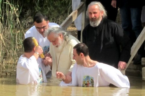 Baptism at Jordan River, Israel, Qasr El Yahud